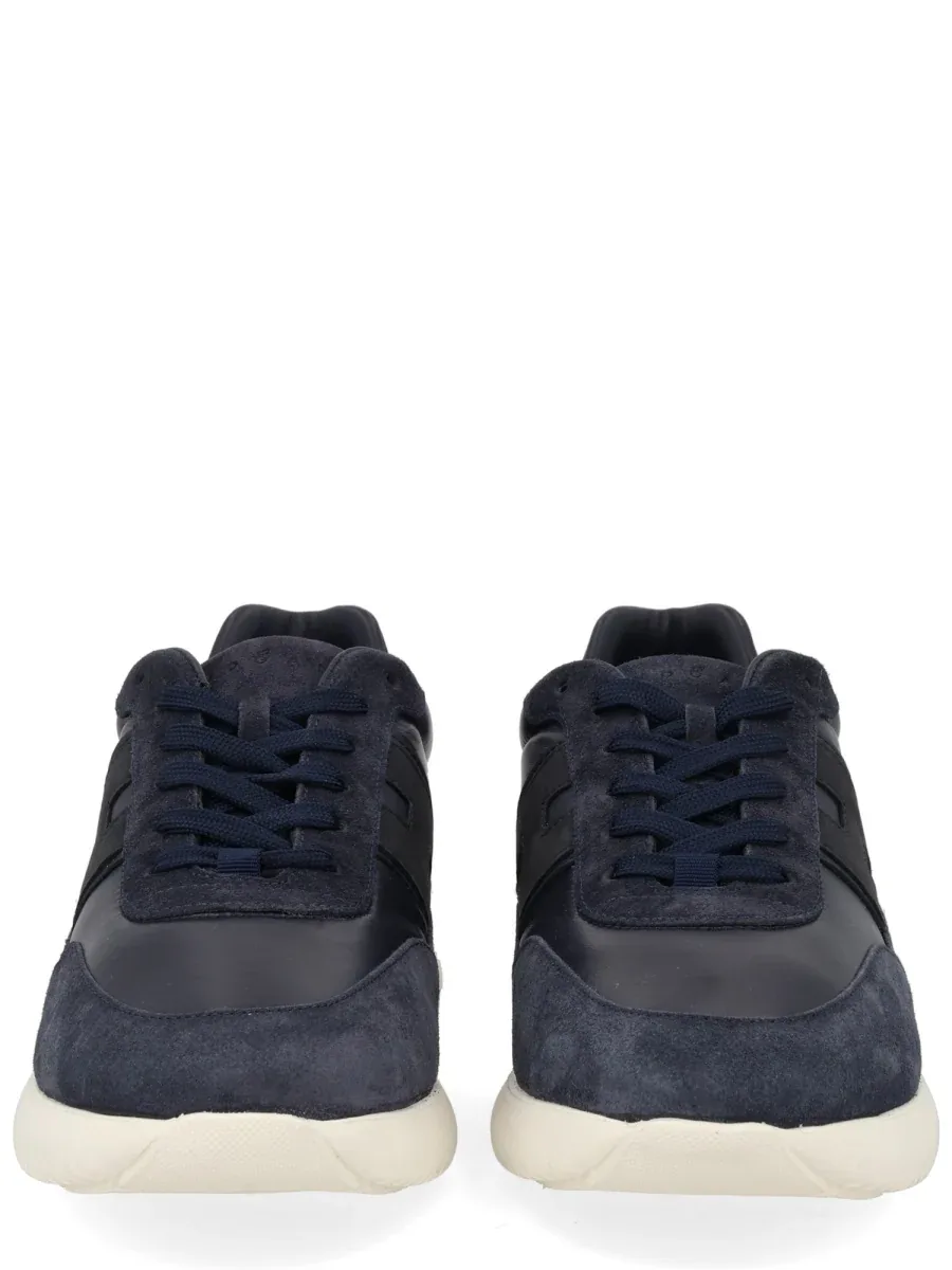 Suede and Calfskin Sneaker by Hogan