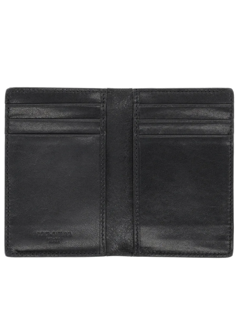 Logo-Applied Leather Card Case by Dolce & Gabbana