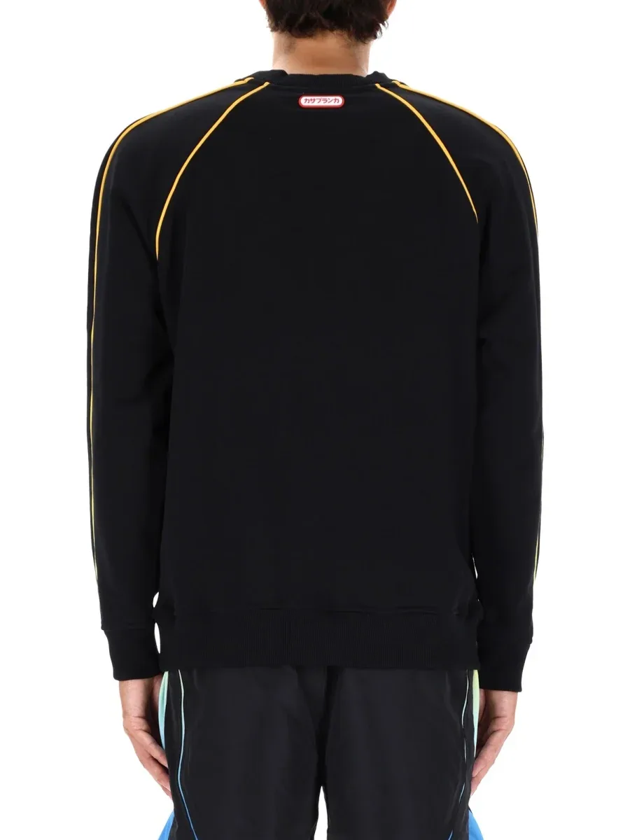 Logo-Embroidered Organic Cotton Sweatshirt by Casablanca
