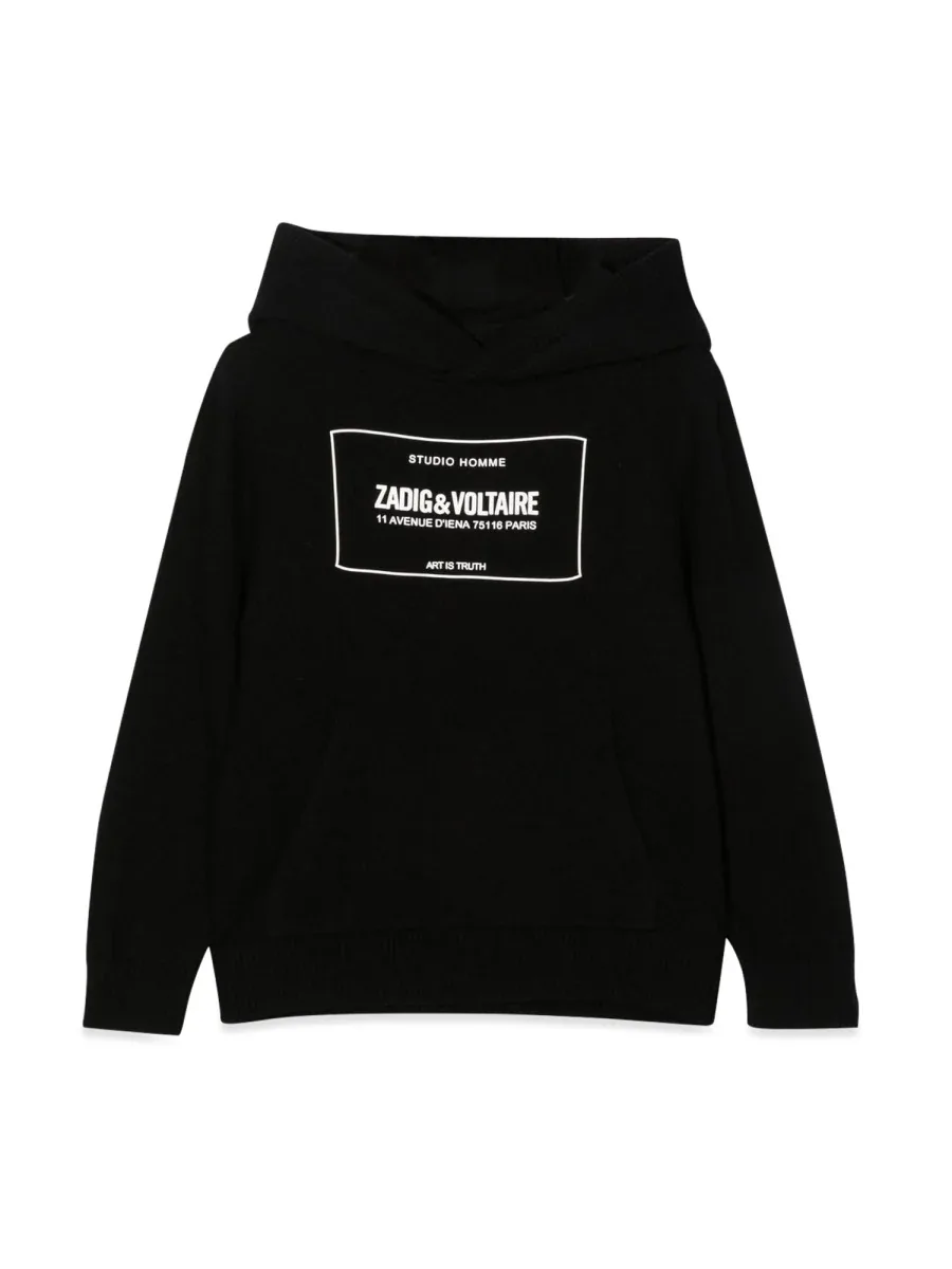 Wool-Blend Hooded Sweater by Zadig&Voltaire
