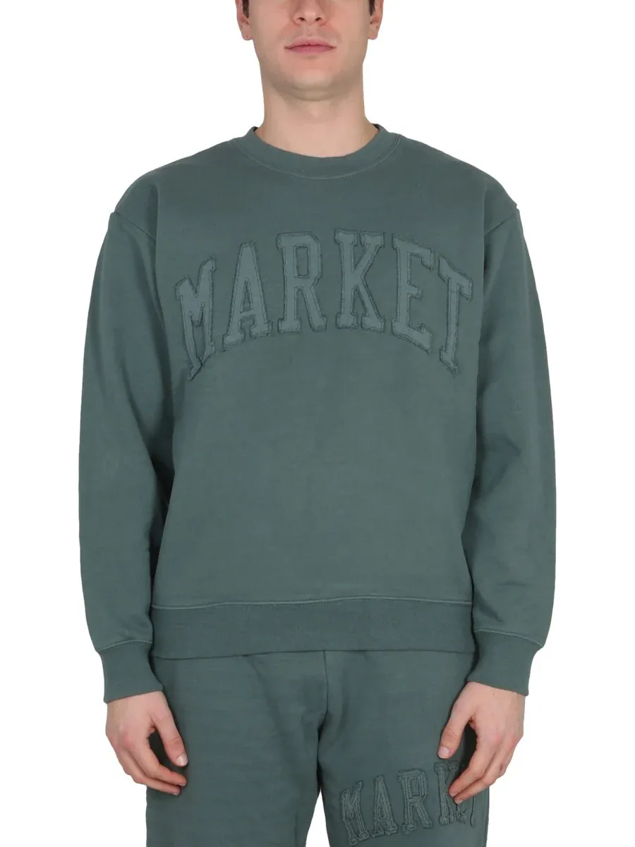 Vintage Wash Cross-Neck Sweatshirt by Market