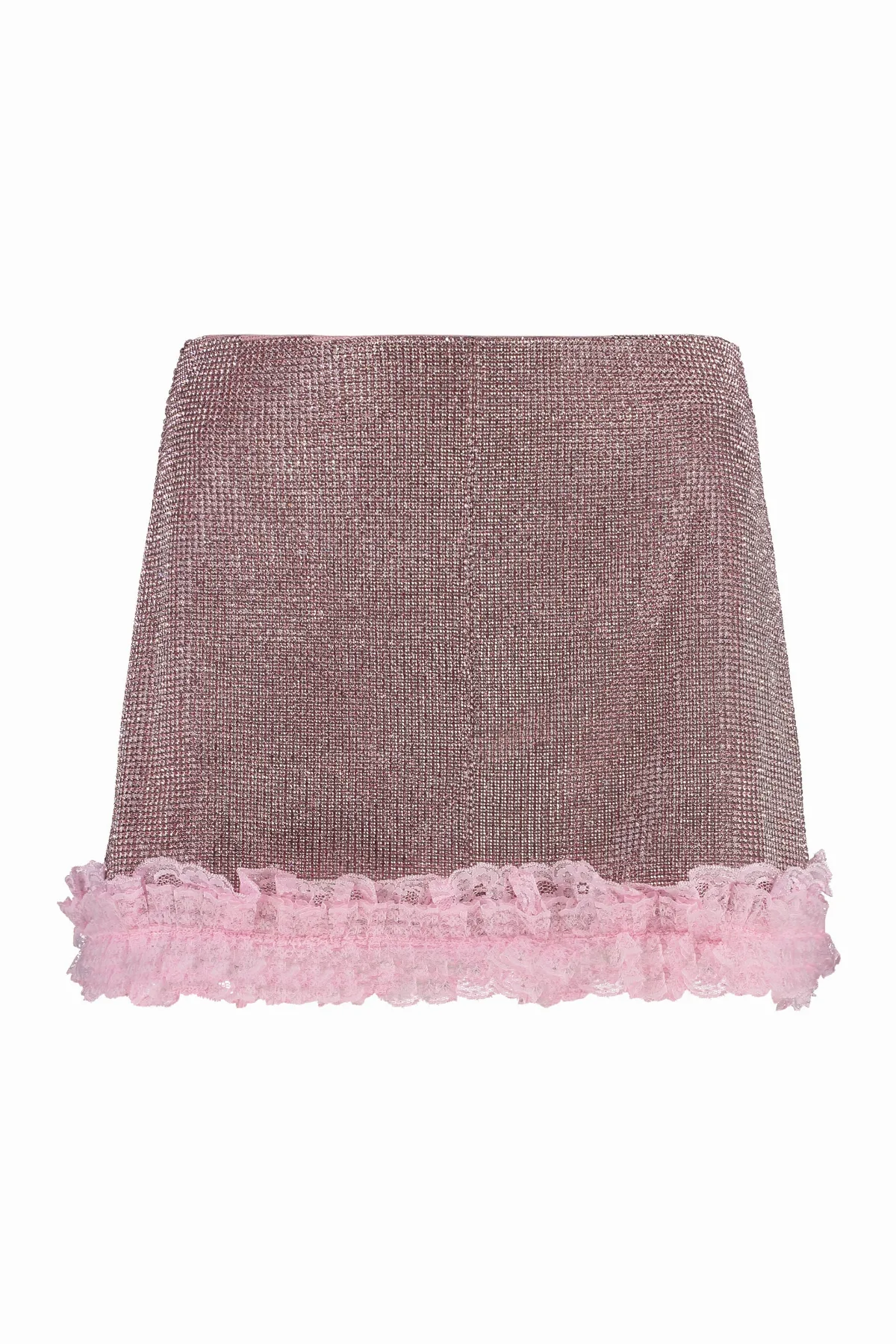 Lace-Trimmed Mini Skirt by Self-Portrait