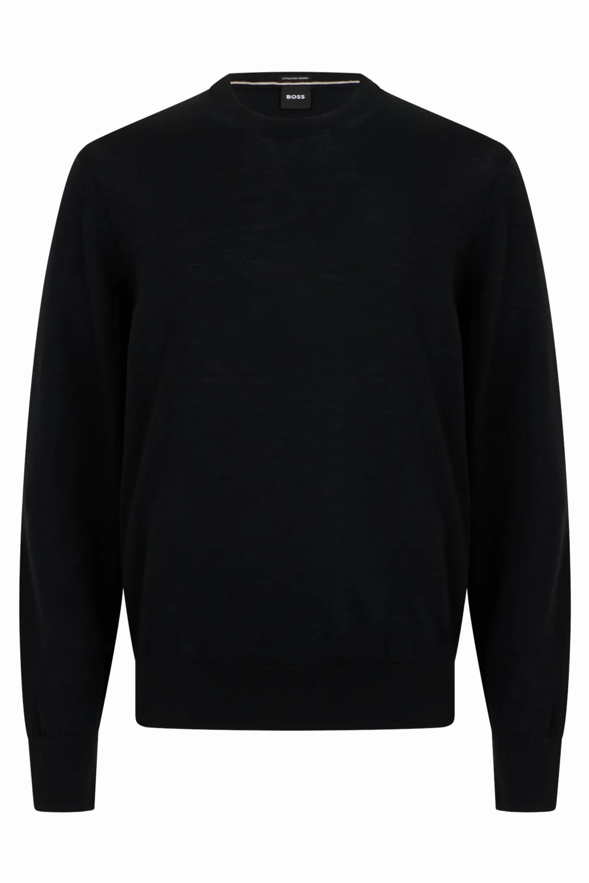 Virgin Wool Crew Neck Sweater by Hugo Boss