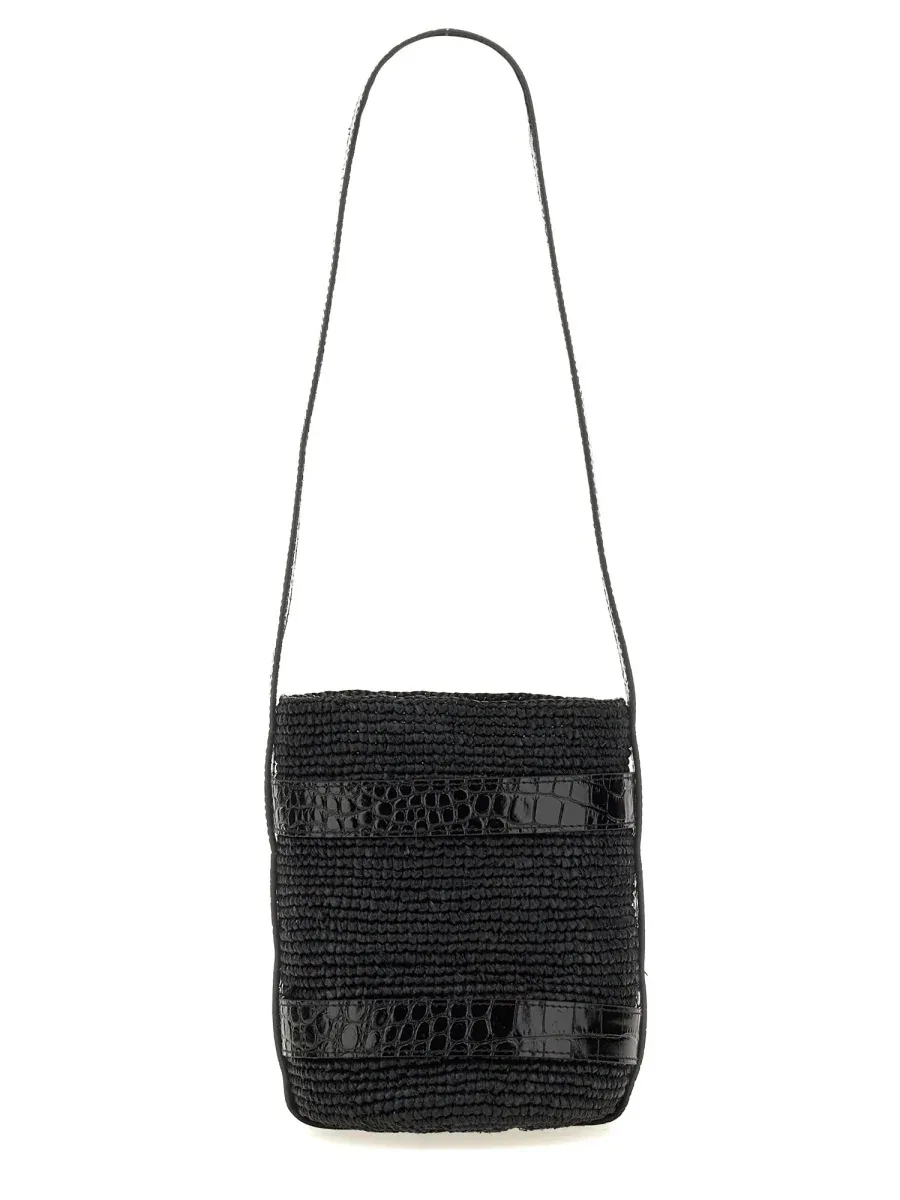 Natural Raffia Bucket Bag by Manebi