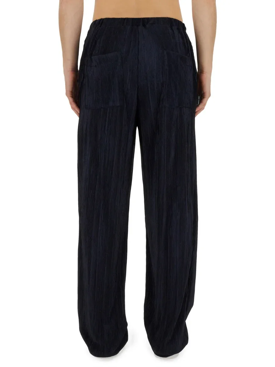 Pleated Polyester Trousers by Family First