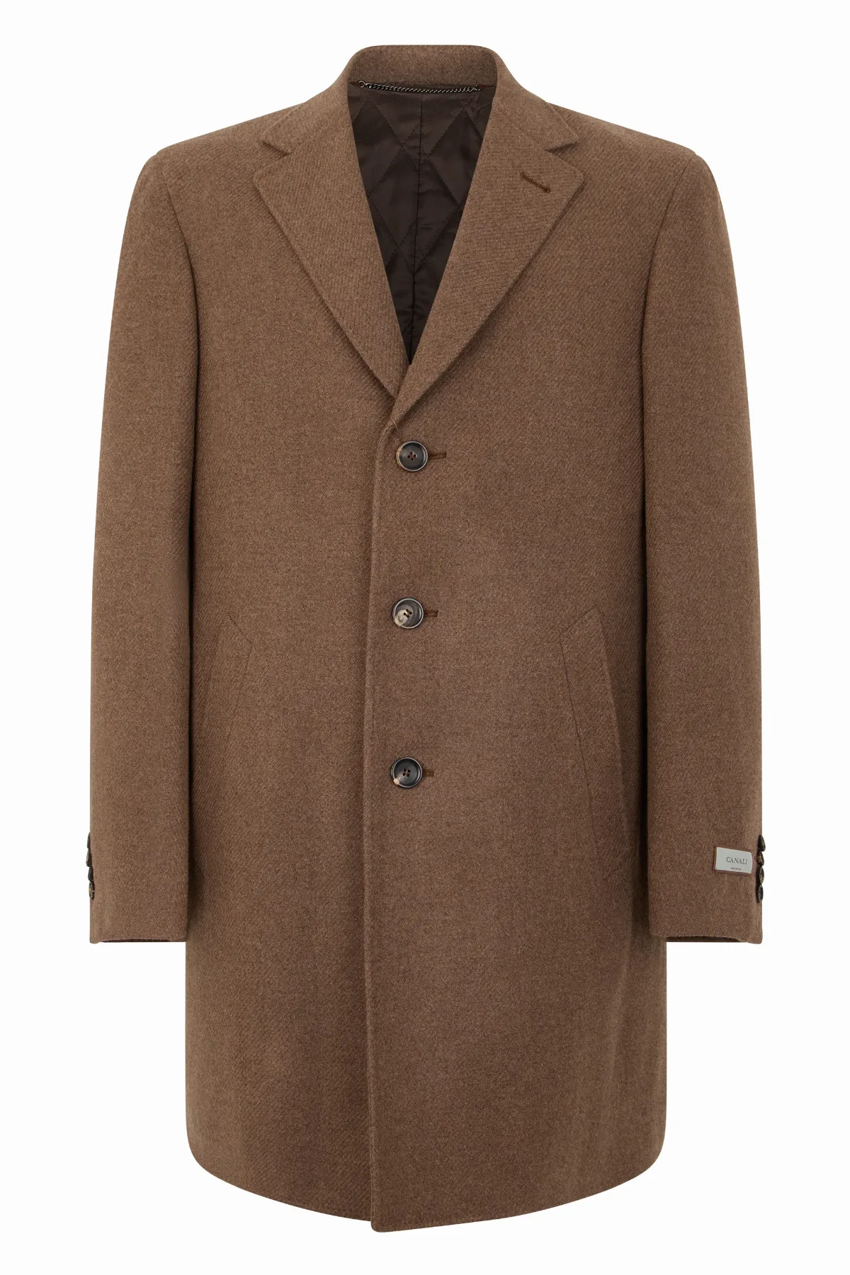 Wool and Cashmere Blend Coat by Canali