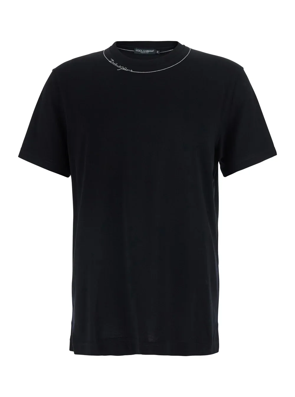 Crew Neck Cotton T-Shirt by Dolce & Gabbana