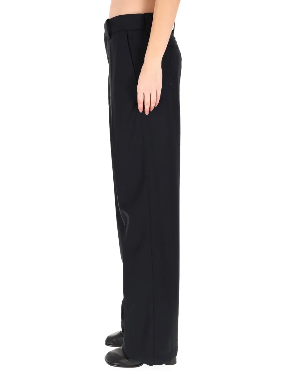 Wool-Blend Straight Trousers by Lemaire