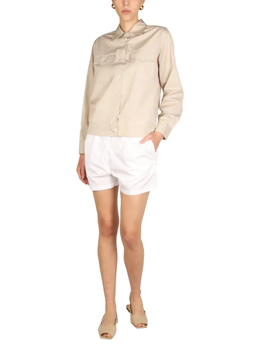 Poplin Cotton Shirt by Aspesi
