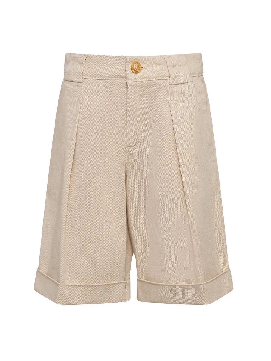 Tailored Cotton Bermuda Shorts by Balmain
