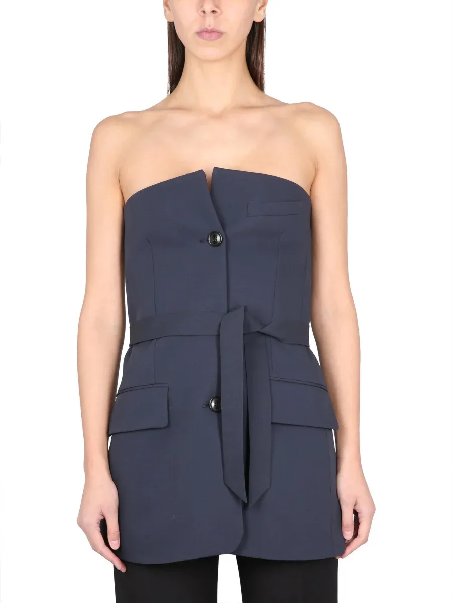 Three-Horn Button Virgin Wool Blazer by Our Legacy