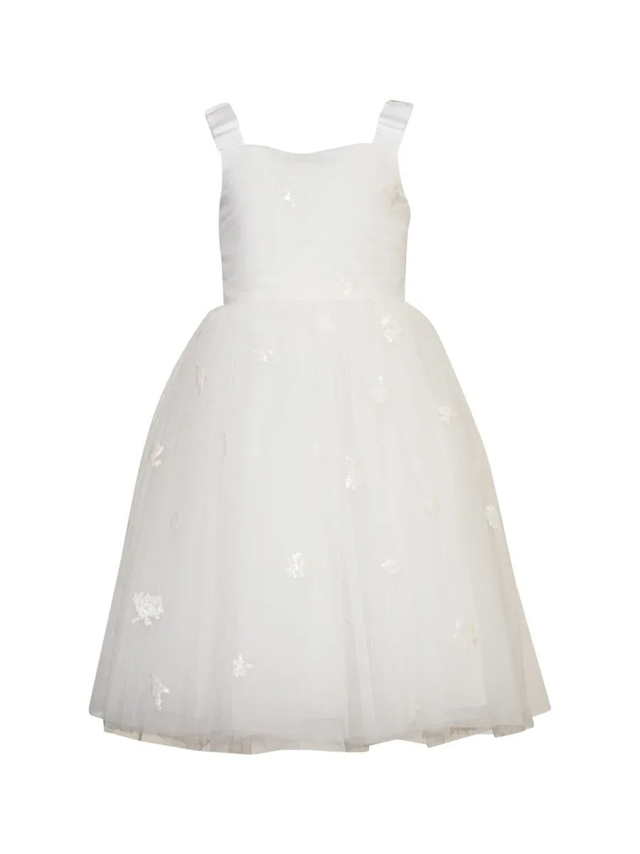 Woven Gold Polyamide Dress by Simonetta
