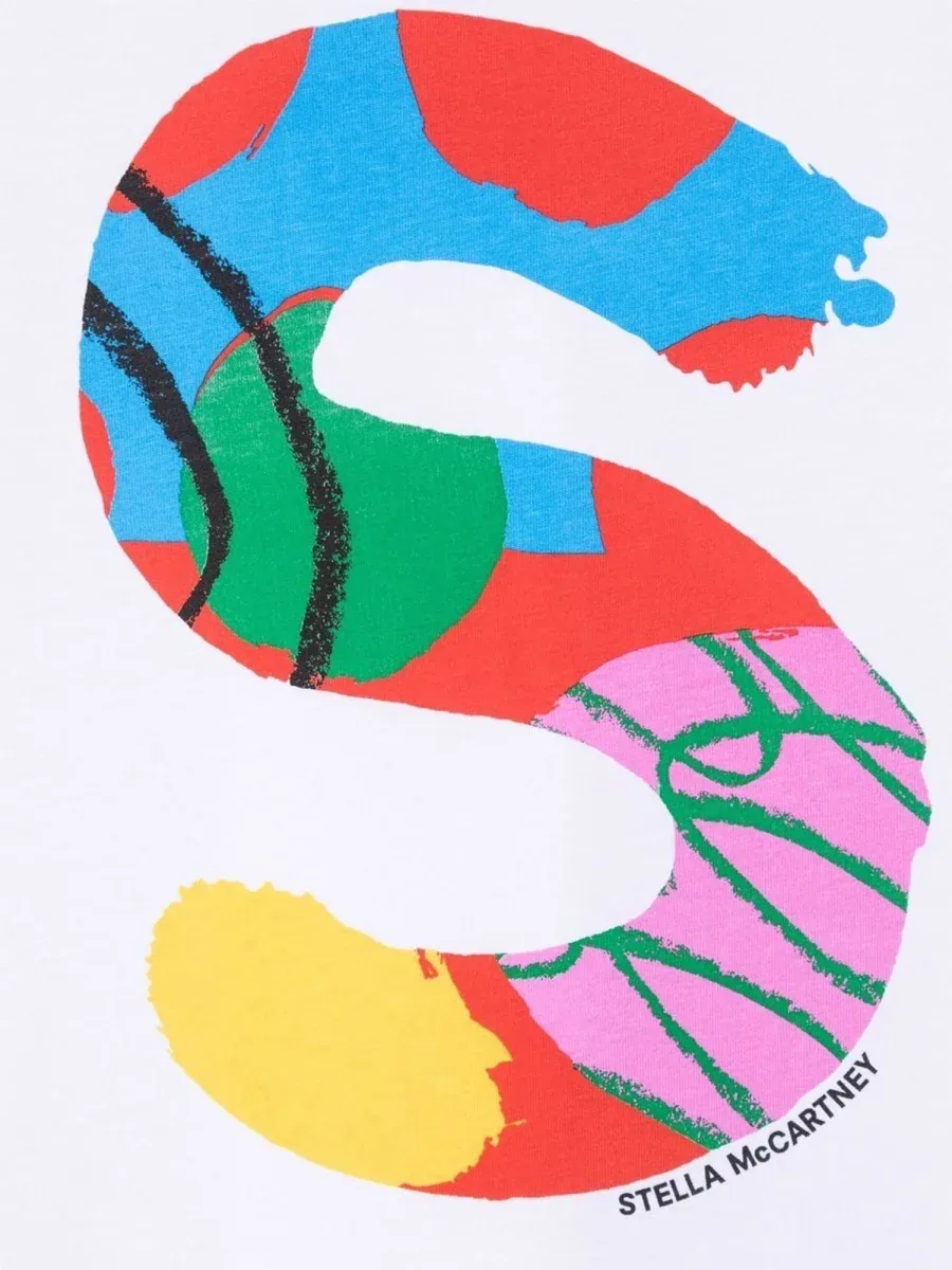S Logo Cotton T-Shirt by Stella Mccartney