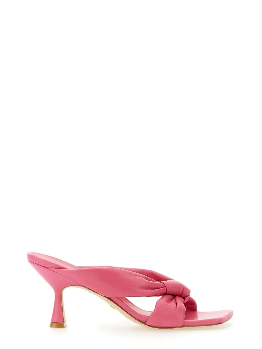 Bow Leather Heel by Stuart Weitzman