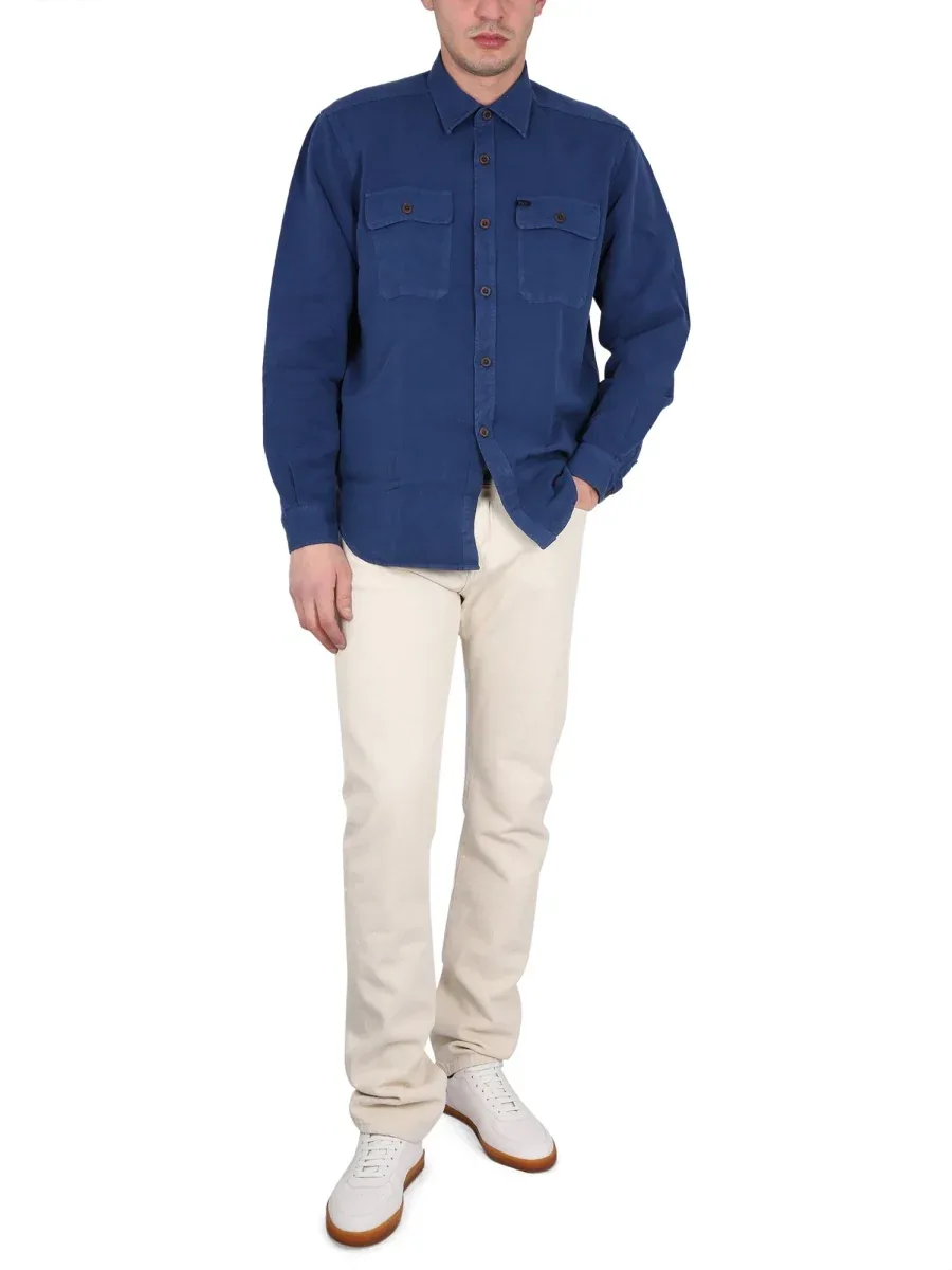 Cotton-Linen Blend Shirt by Fay