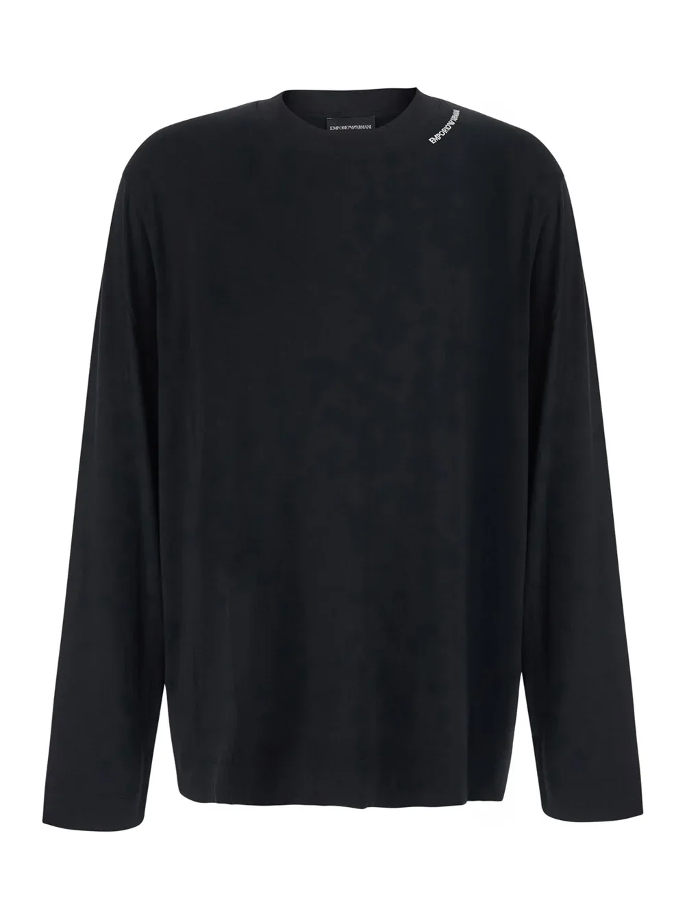 Modal and Silk Blend Long-Sleeve T-Shirt by Emporio Armani