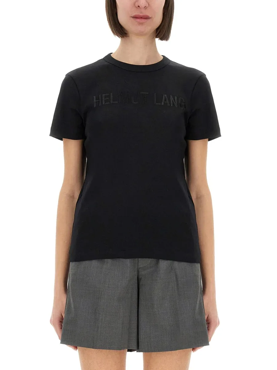 Logo Cotton T-Shirt by Helmut Lang