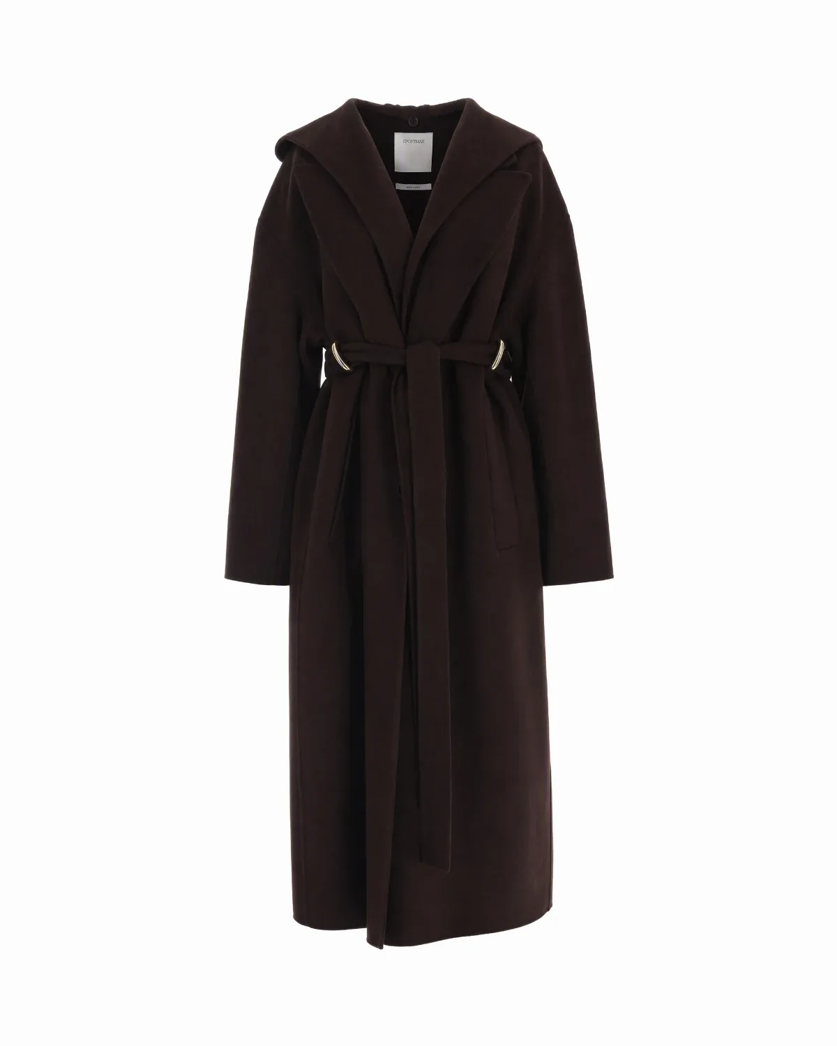 Virgin Wool Hooded Coat by SPORTMAX