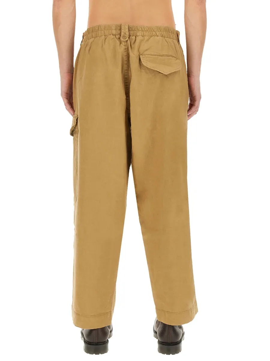 Military Linen Blend Trousers by YMC