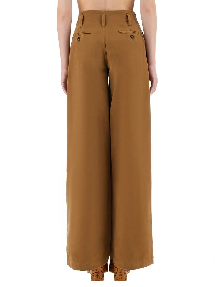 Cotton Wide-Leg Trousers by Chloé