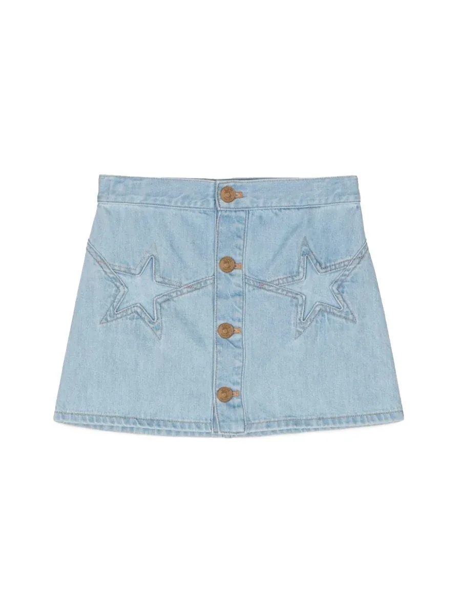 Denim Cotton Skirt by Versace