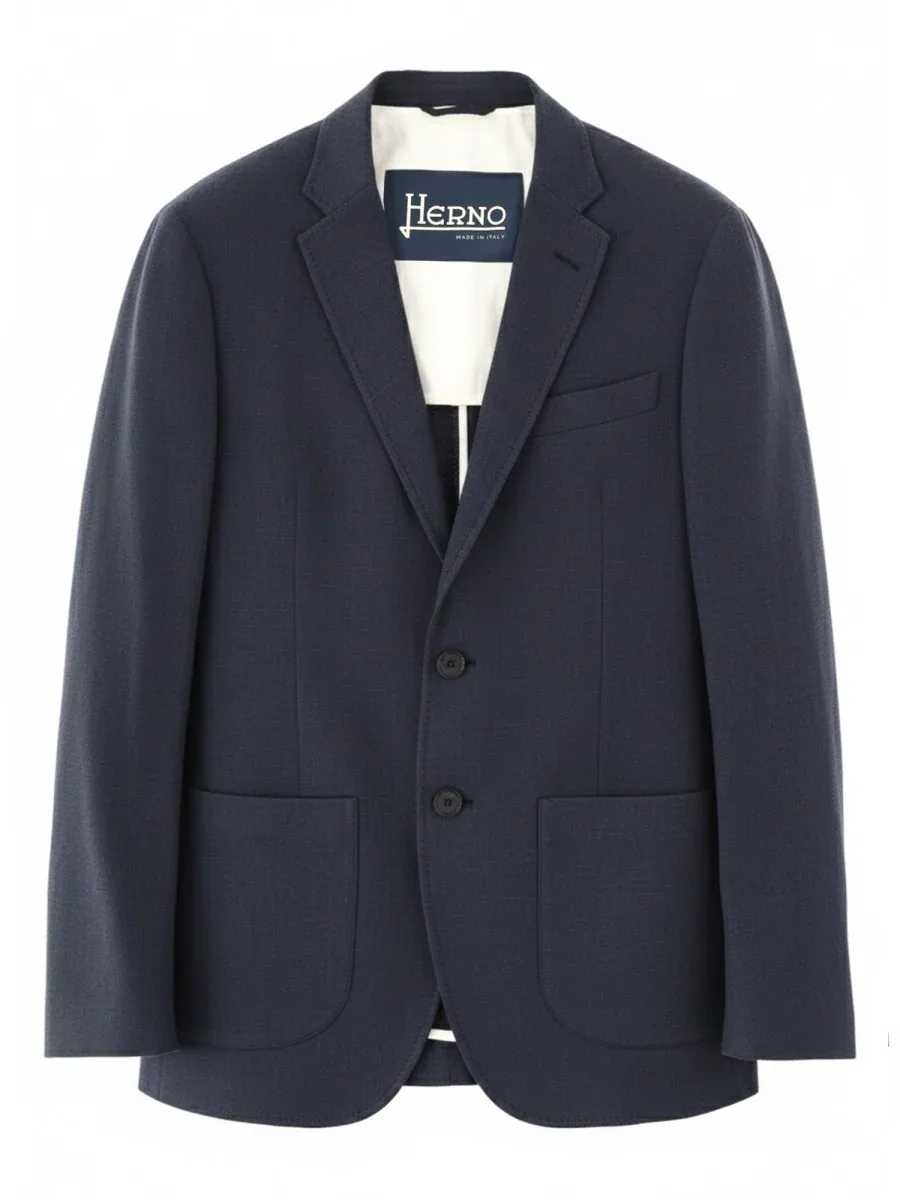 Linen-Viscose Blend Jacket by Herno