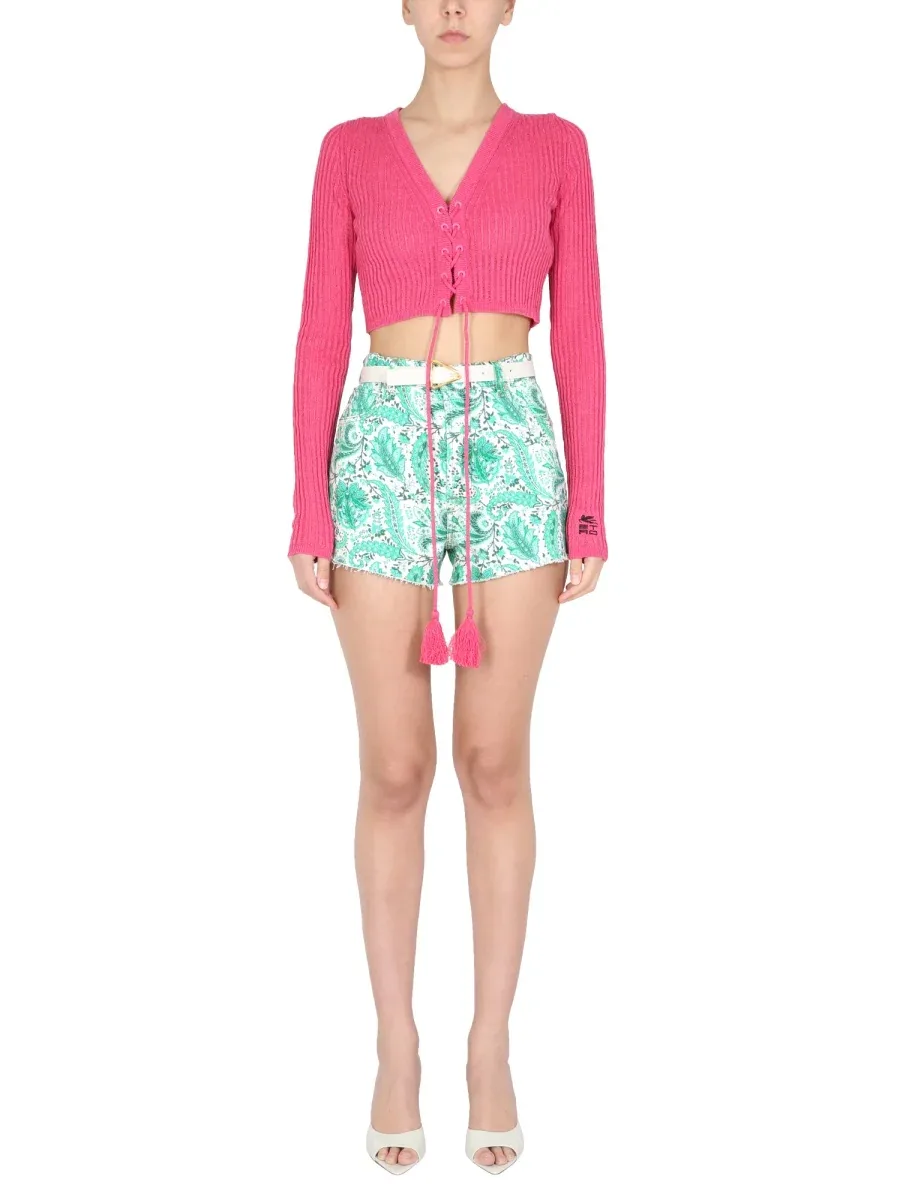 Linen and Silk Blend Sweater by ETRO