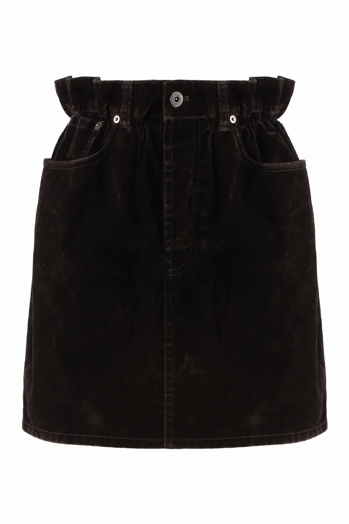 Velvet Skirt by Miu Miu