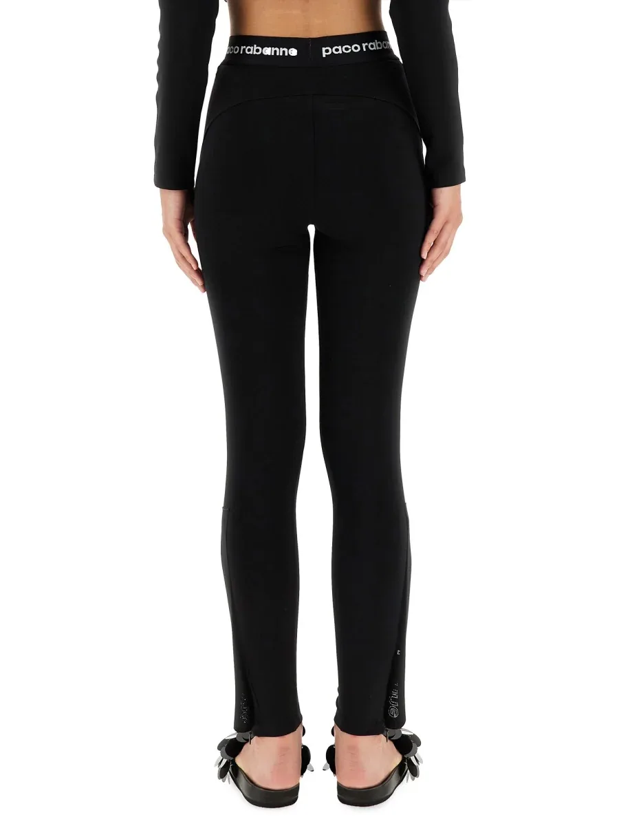 Logo-Embroidered Polyamide Trousers by Rabanne