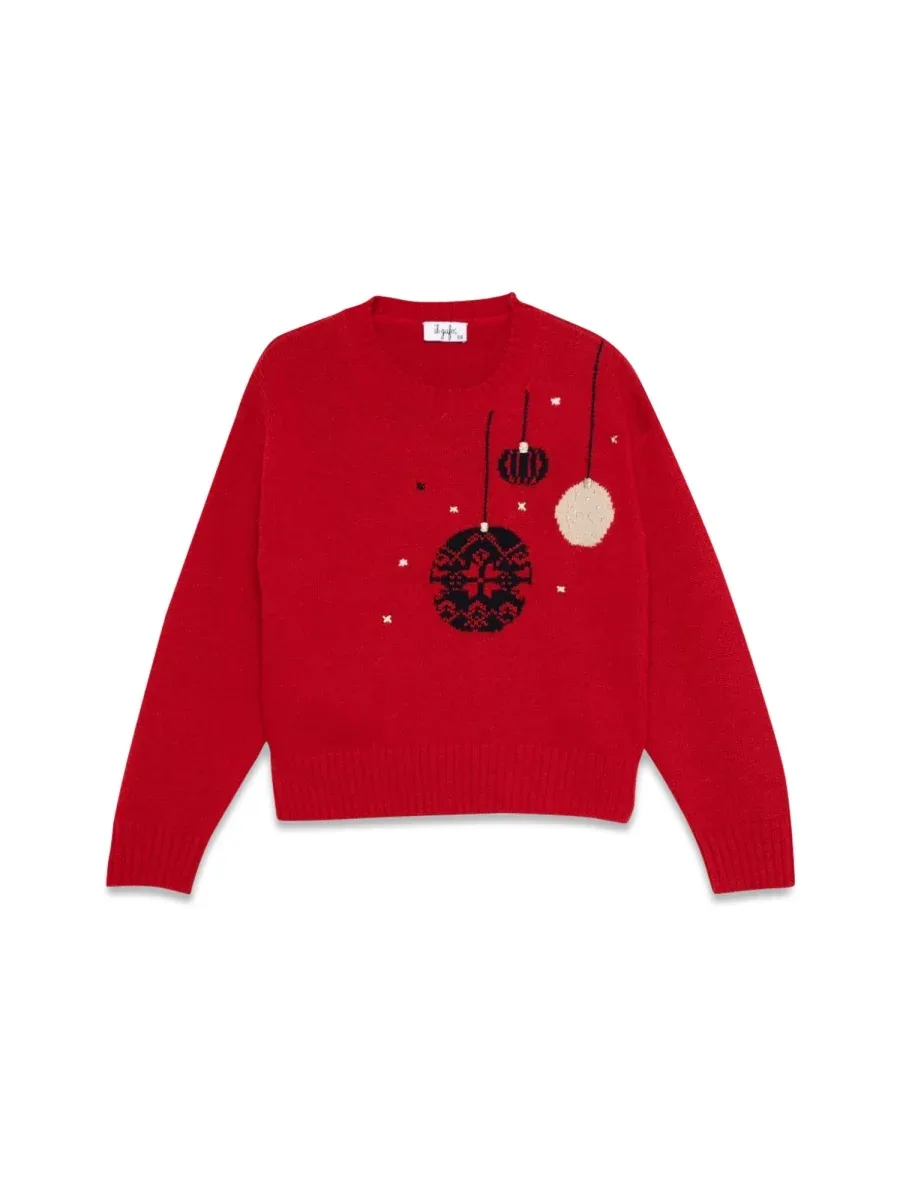 Virgin Wool Tricot Knit Sweatshirt by Il Gufo
