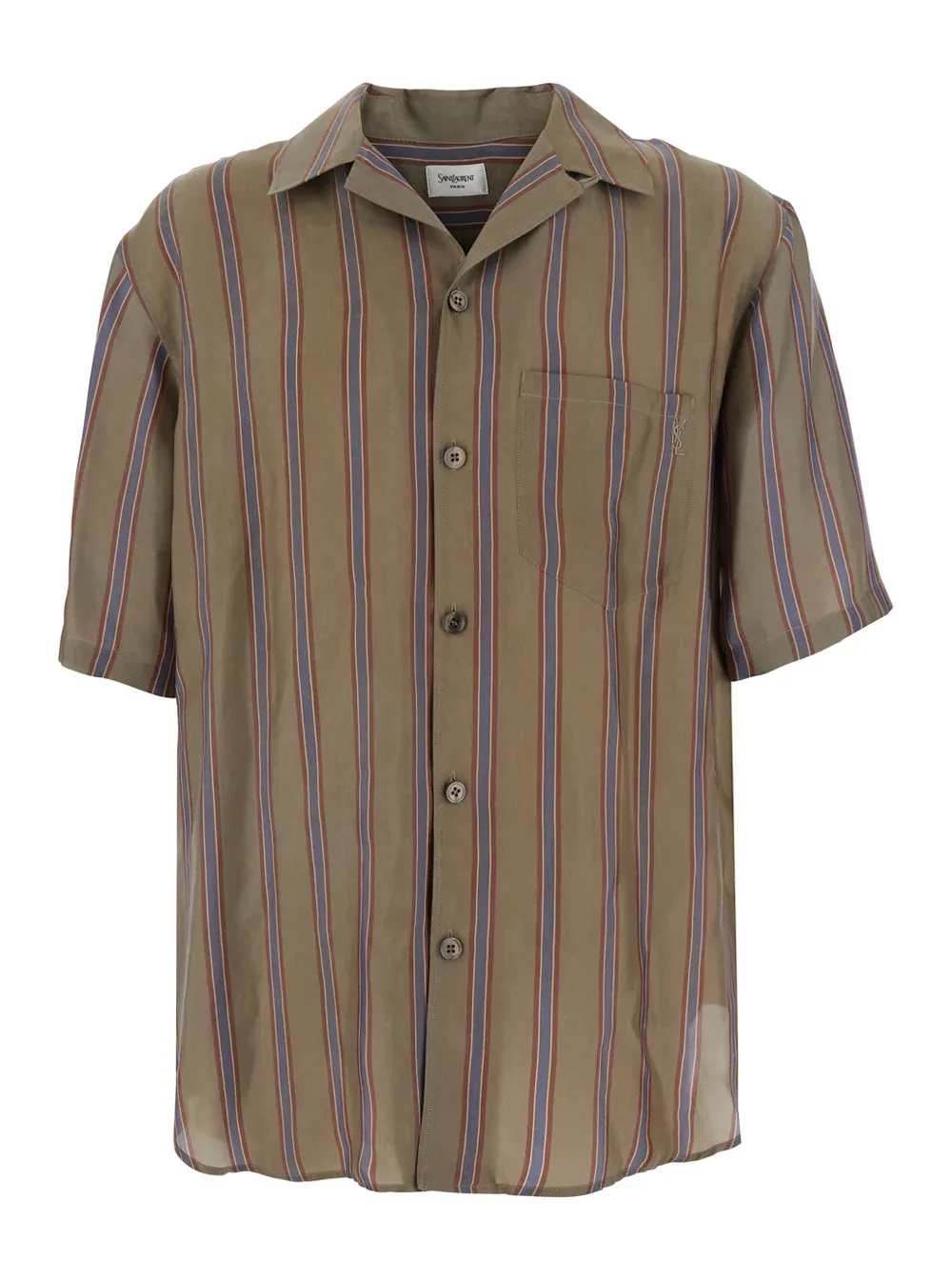 Striped Cotton Shirt by Saint Laurent