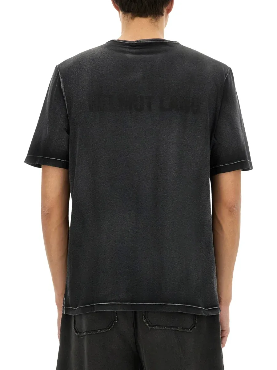 Garment-Dyed Pima Cotton T-Shirt by Helmut Lang