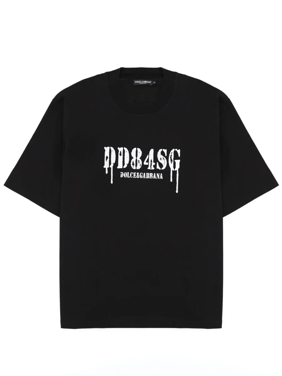 Logo-Print Cotton T-Shirt by Dolce & Gabbana