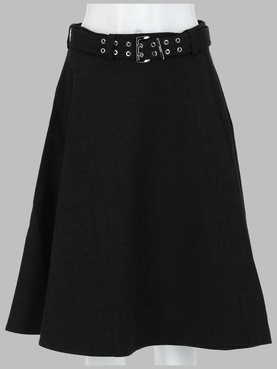 Recycled Blend Belted Wrap Skirt by Ganni