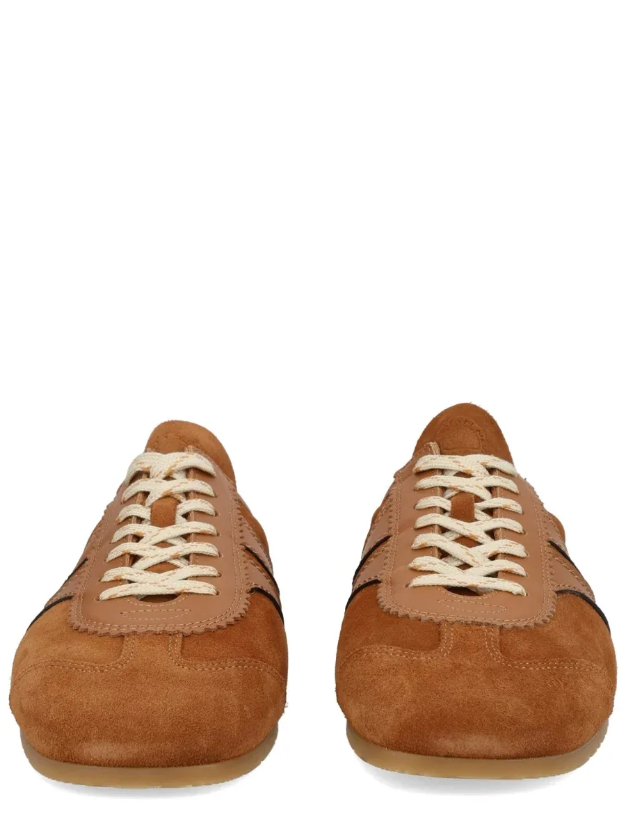 Suede Leather Sneaker Mule by Dries Van Noten