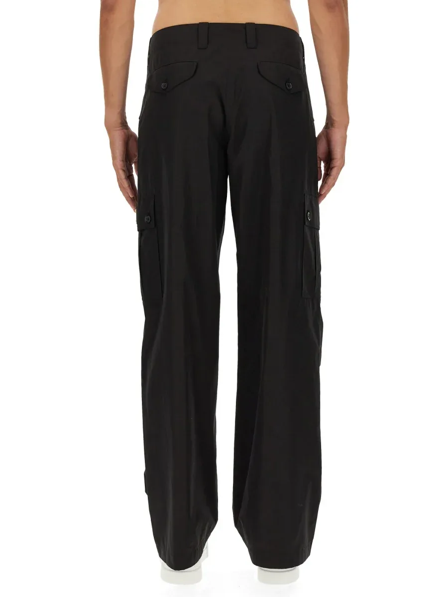 Wide Leg Cotton Trousers by Dolce & Gabbana