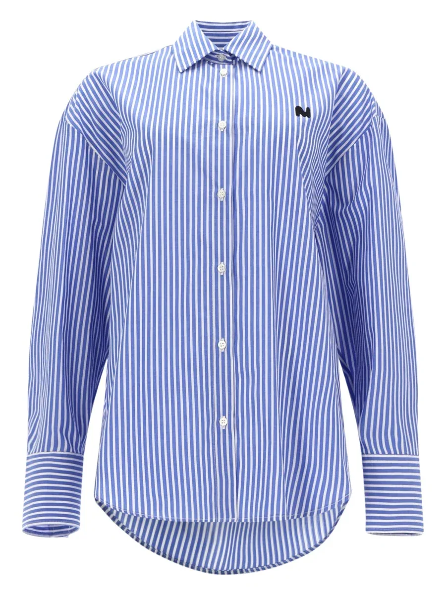 Logo Cotton Shirt by MSGM