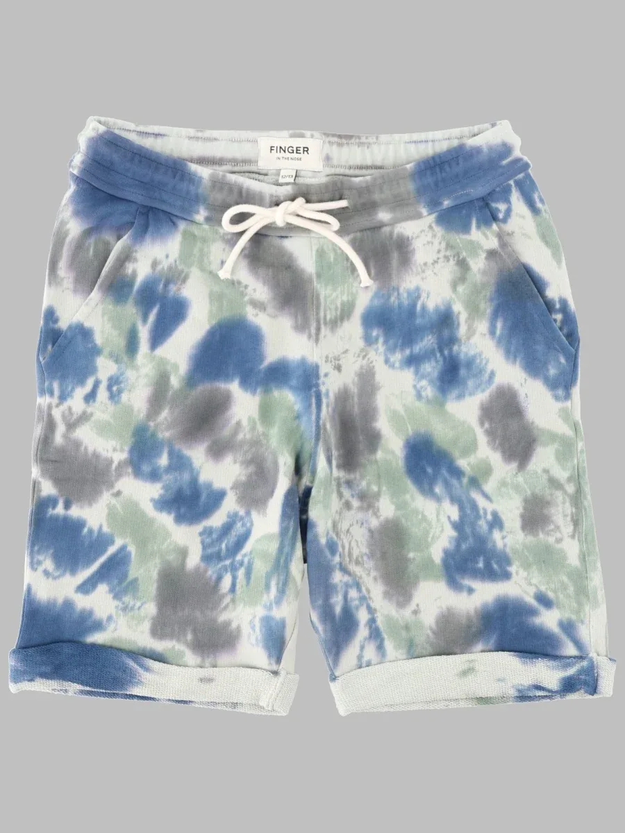 Tie-Dye Cotton Bermuda Shorts by Finger In The Nose