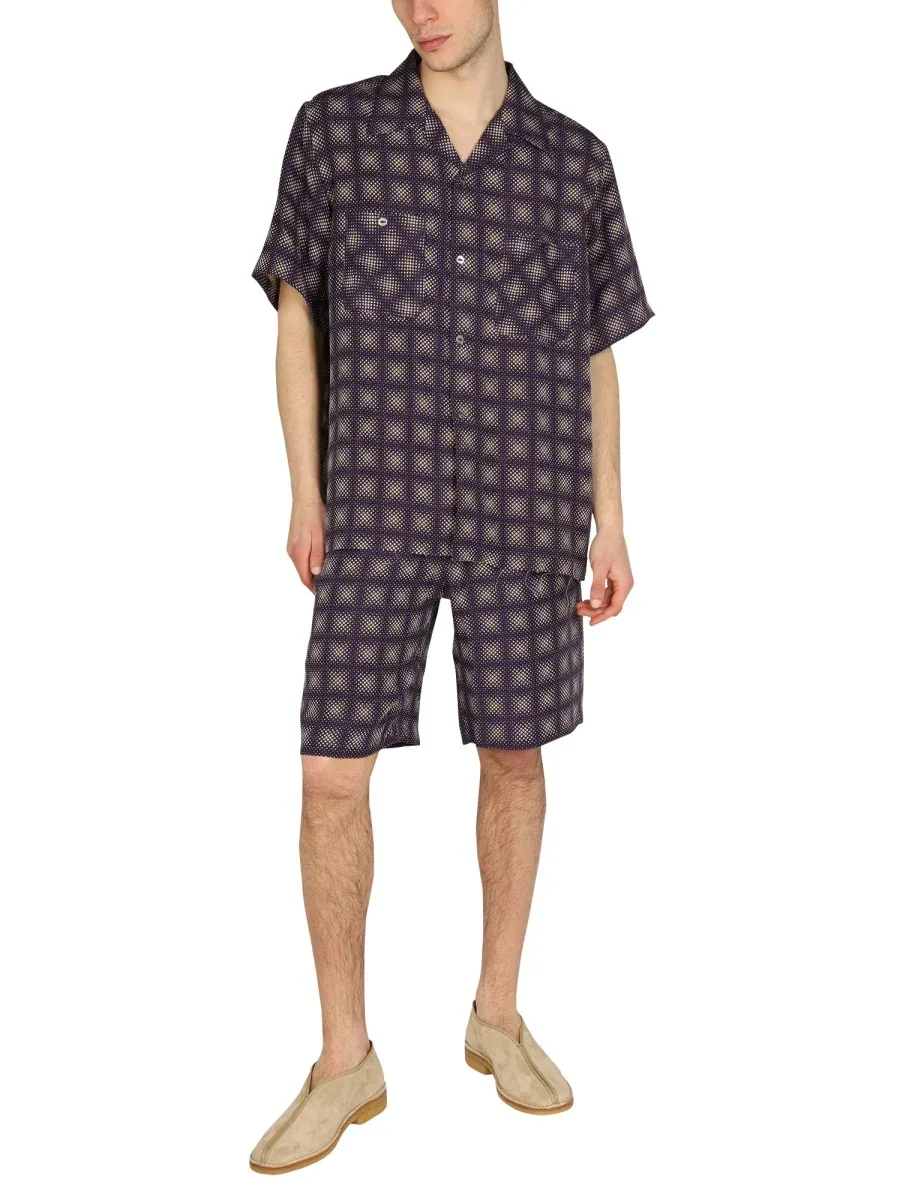Check Print Bermuda Shorts by Needles