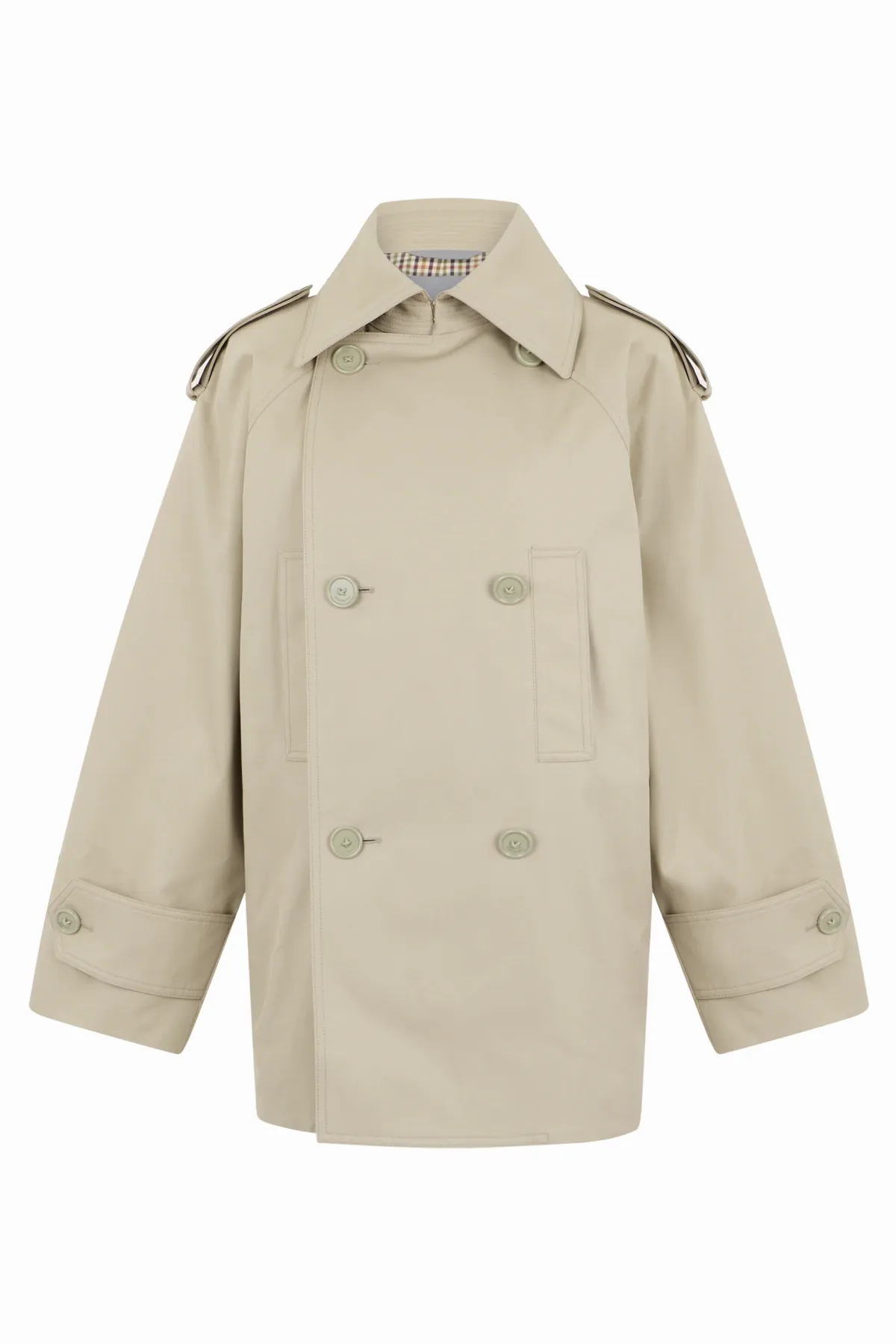Double-Breasted Cotton Trench Coat by Balenciaga