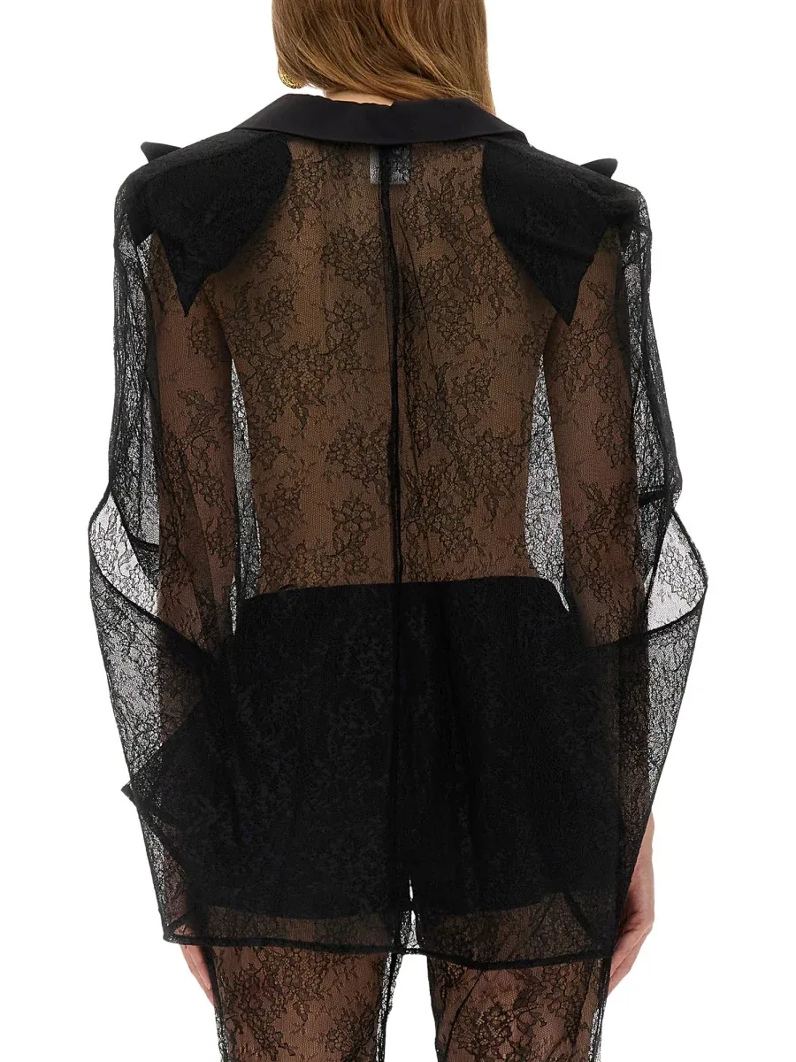Lace Blazer-Inspired Cape by Nina Ricci