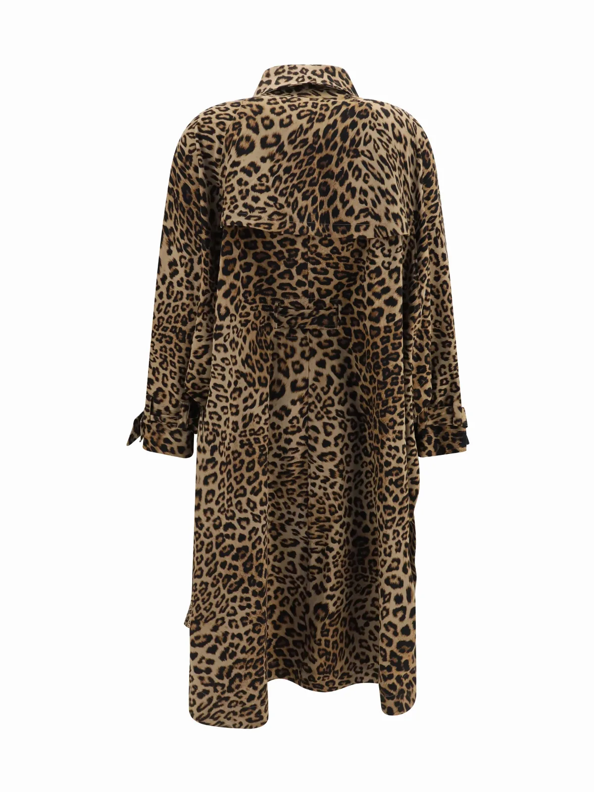Batwing Sleeve Cotton Trench Coat by Ella