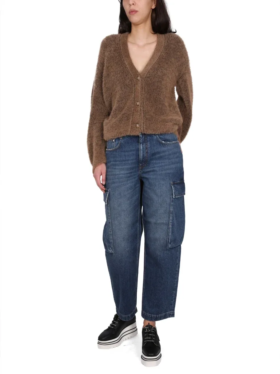 Button-Closure Cargo Jeans by Stella Mccartney