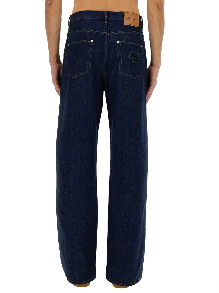 Classic Blue Denim Jeans by Gucci