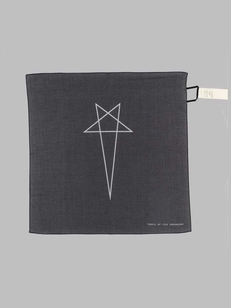 Printed Cotton Bandana Scarf by Rick Owens Drkshdw