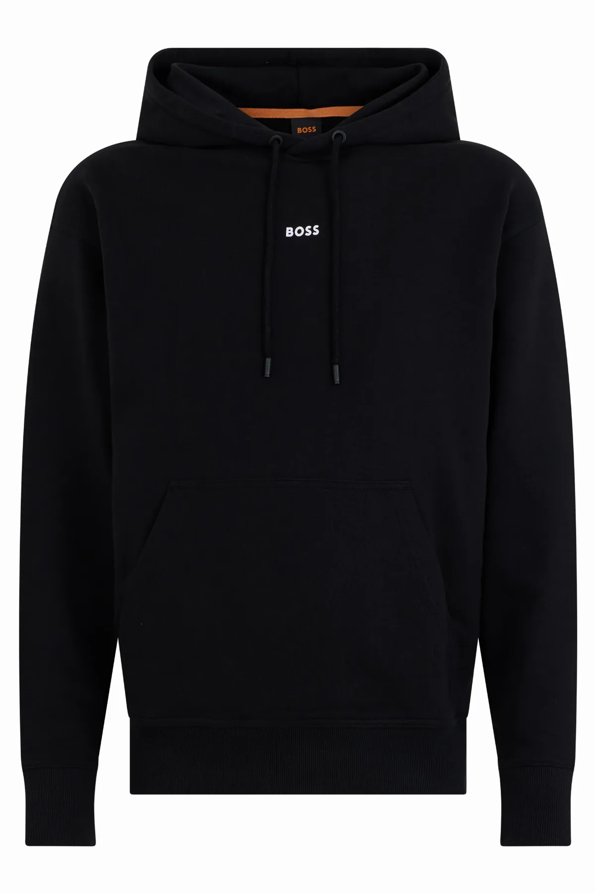 Logo-Embroidered Cotton Hoodie by Hugo Boss