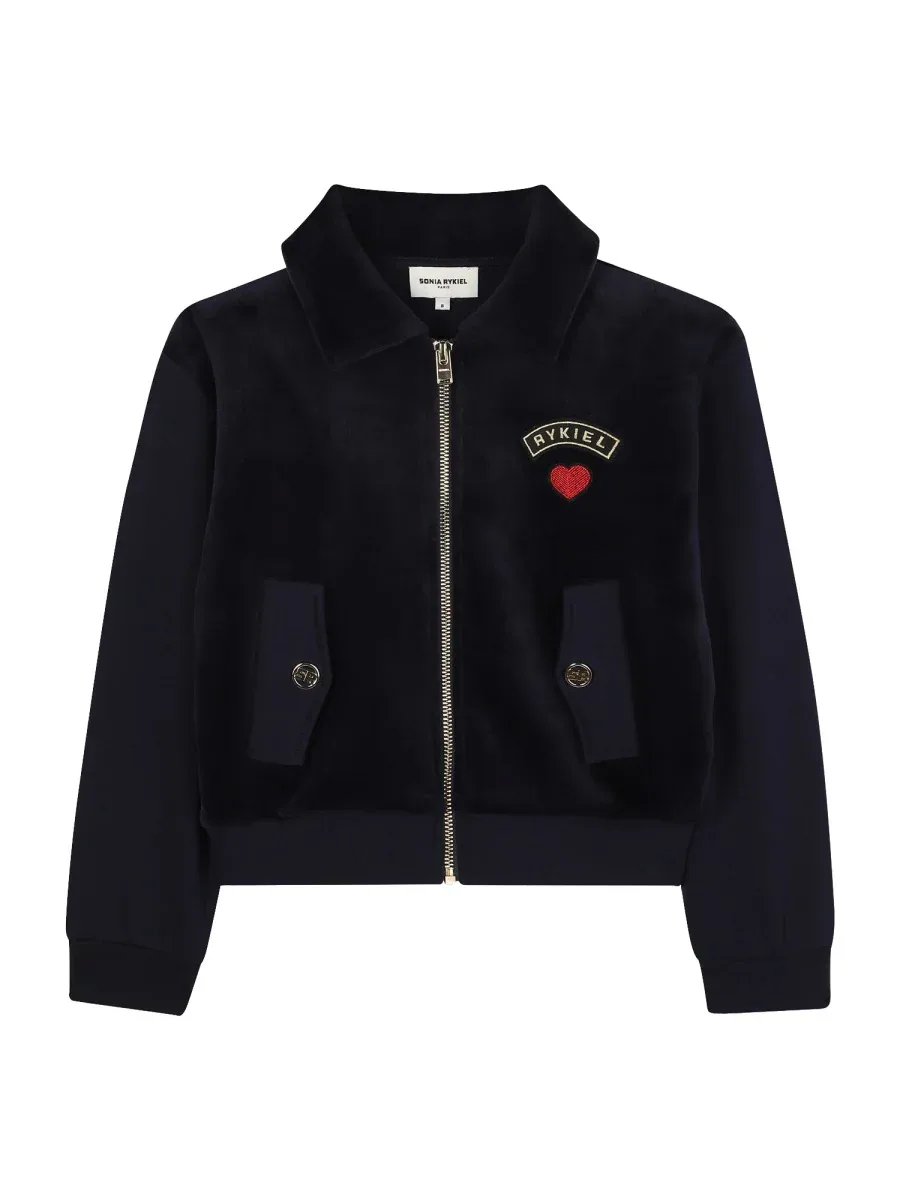 Heart Logo Cotton Cardigan by Sonia Rykiel