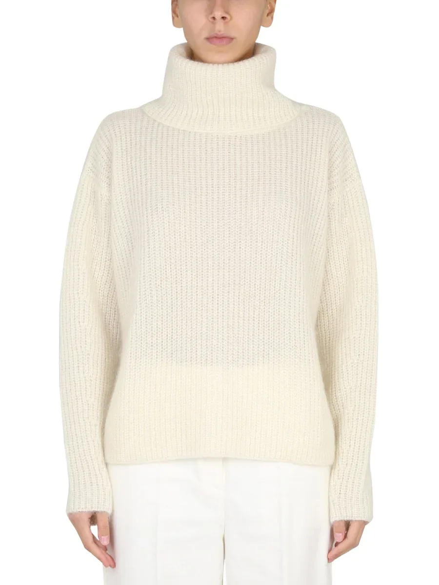 Mohair Blend Turtleneck Sweater by Hugo Boss