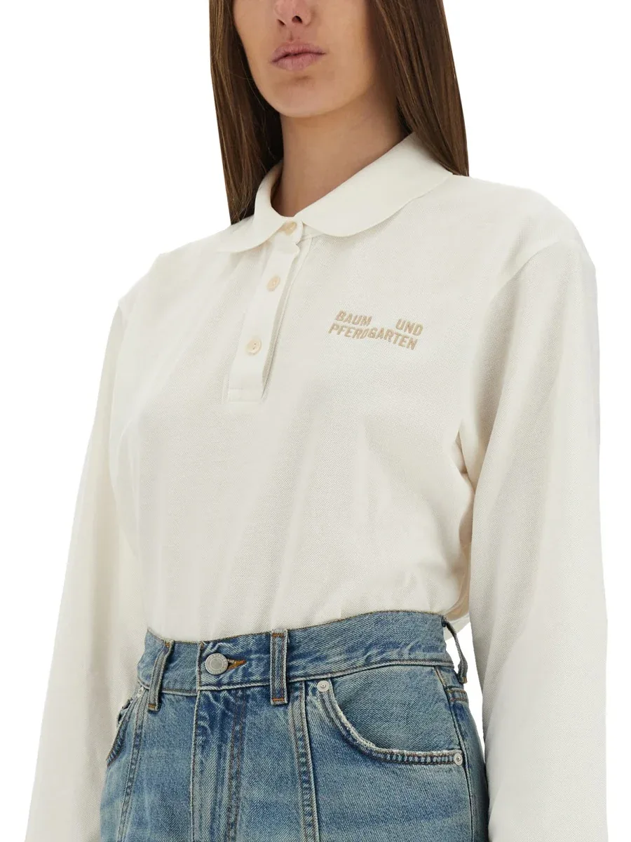 Cotton Loose Fit Polo by BAUM UND PFERDGARTEN
