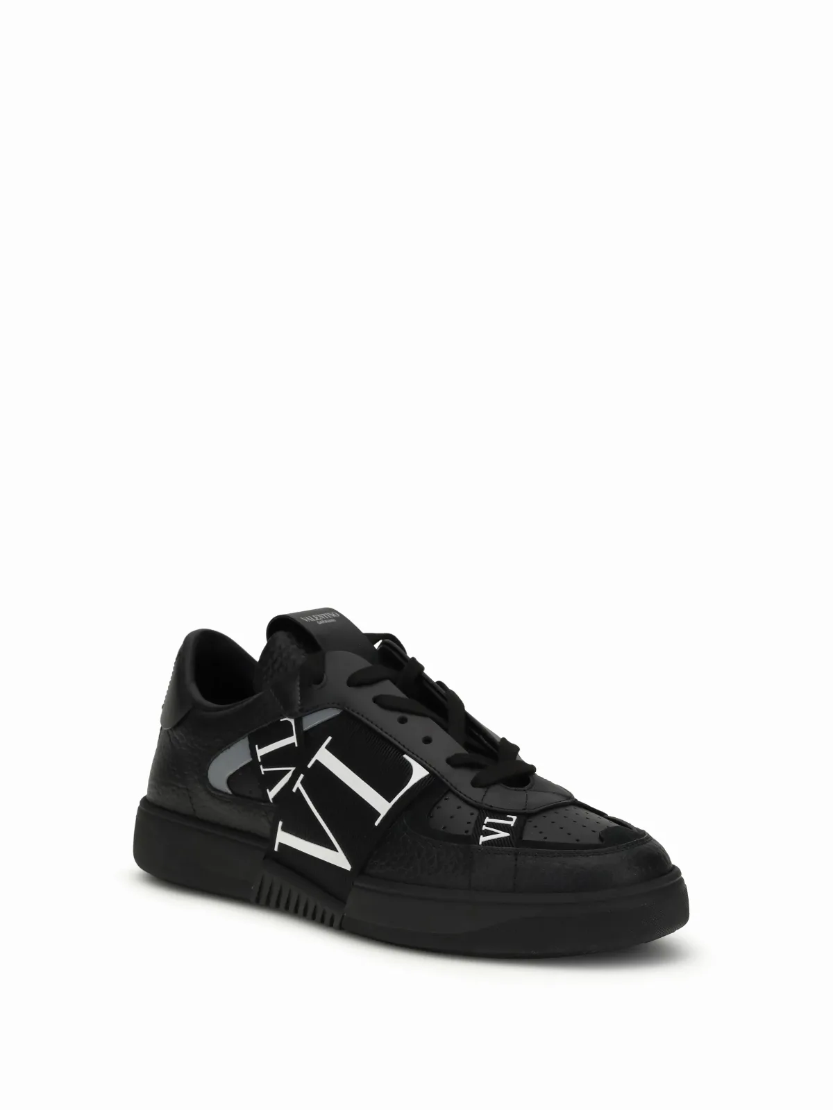 VLTN Logo-Banded Calfskin Sneakers by Valentino Garavani